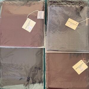 Set of Four Luxury silk scarves